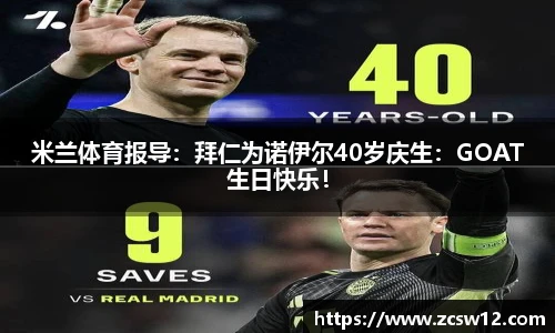 米兰体育报导：拜仁为诺伊尔40岁庆生：GOAT生日快乐！